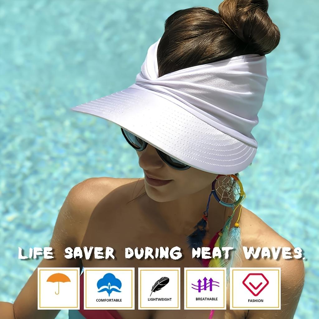 Women'S Wide Brim Sun Hat with Adjustable Drawstring Closure - Lightweight Breathable Summer Beach Hat, for Outdoor,Travel Accessory