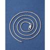 925 Sterling Silver Twisted Hemp Rope Necklace - Unisex Retro Braided Clavicle Chain