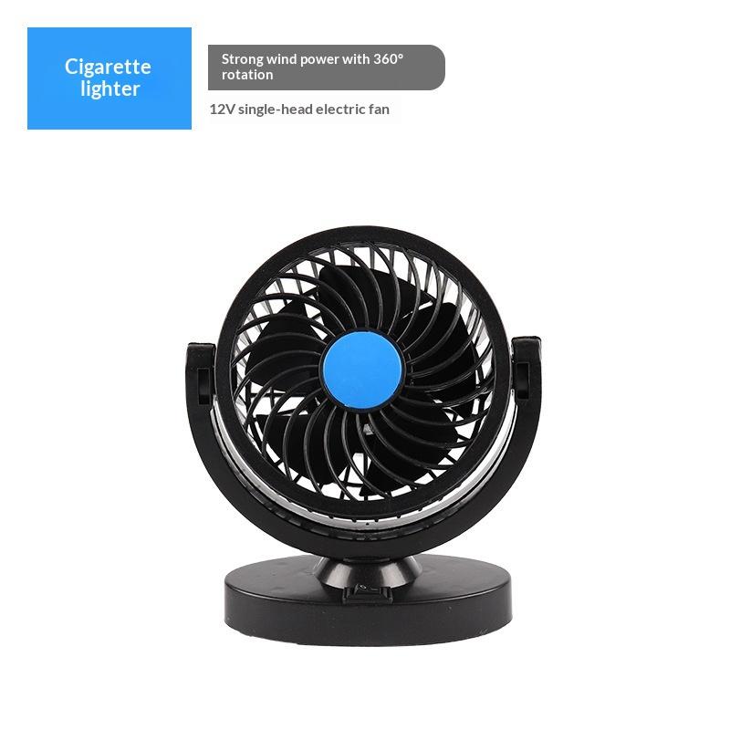 Professional Dual Fans 360 Rotation Multi Angle Cooling Fan For Sedan RV Truck Boat Vehicles Camping Office Desk Use Accessory