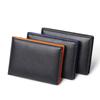Slim Leather Wallet for Men Small Short Card Wallets Cowhide RFID Money Purse Business Card Holder