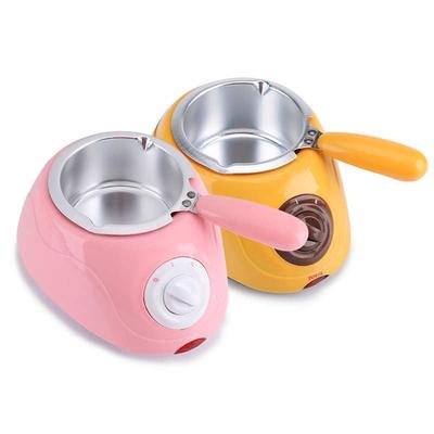 Chocolate Fountain Electric Heating Candy Chocolate Melting Pot Fondue Melter Machine with DIY Mould Kit EU Plug 220V