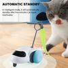 Cats Toy Teaser Rechargeable Toy with Detachable Mouse Tail for Felines Cats Plaything Gift for Indoor Felines