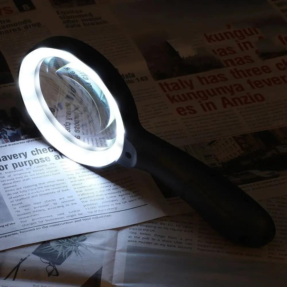 Handheld Vergrootglas met Verlichting Juwelier Inspectietool Voor Ouderen