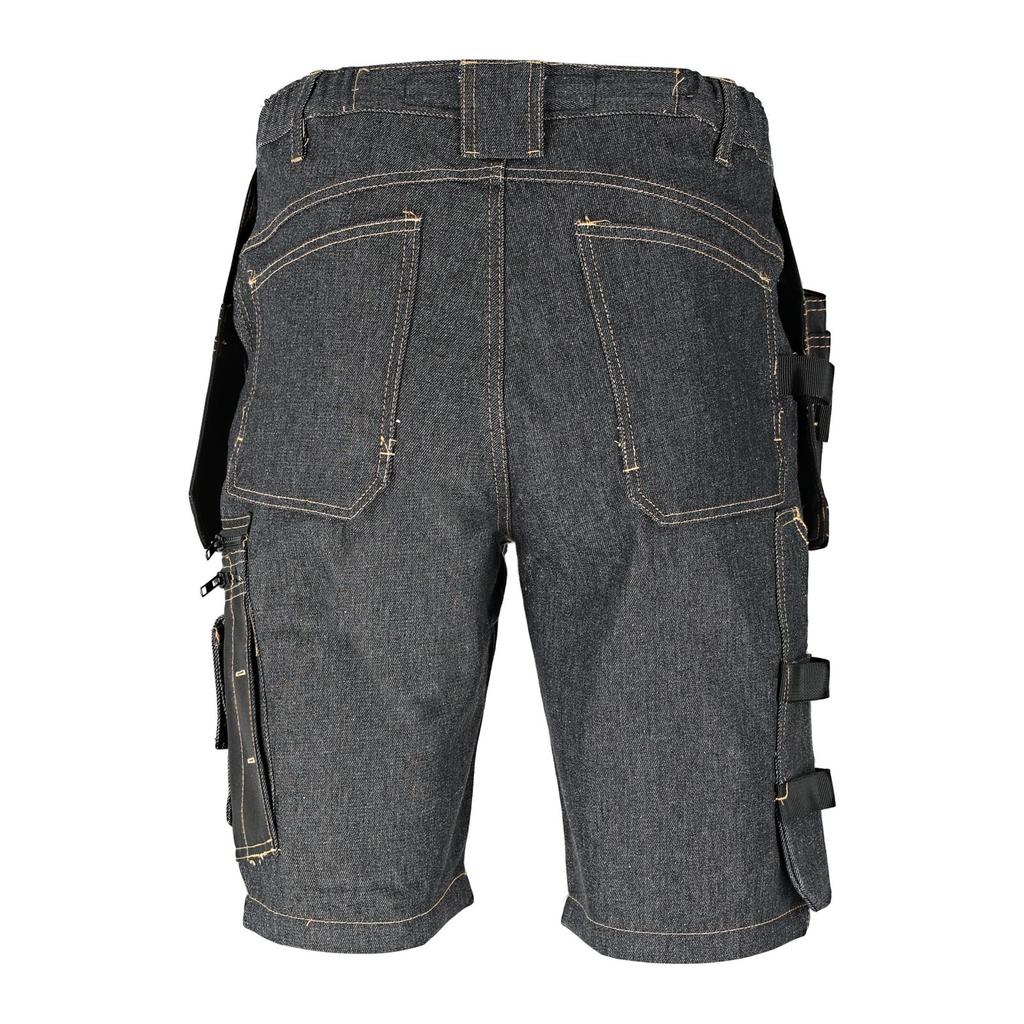 Black Denim Shorts with Reinforcement, "2Xl", Ce, Lahti