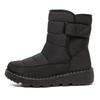 Winter New Waterproof Flock Snow Boots for Women Cottom Shoes Hook Loop Non-slip Warm Plush Comfor Ightweight Wedges Ankle Booot