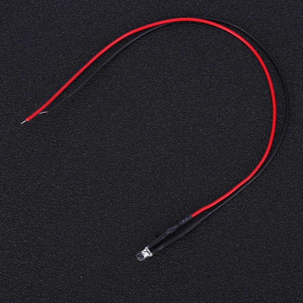 50PCS Small Size 12V LED Beads 3mm Warm White LED Lights Mini LED Bulbs DIY Projects
