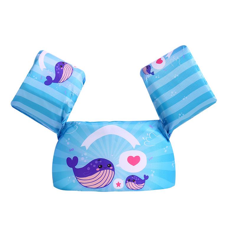 Cartoon Children's Buoyant Swimming Arm Ring Float Vest with Nylon/Polyester Material Life Jacket for Water Sports and Fishing