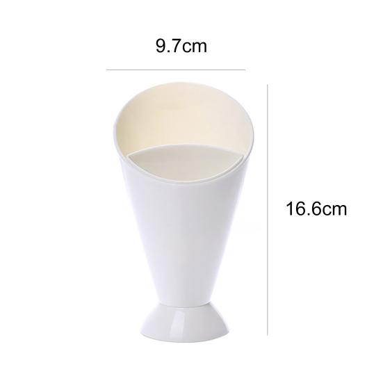 Snack Cone Stand + Remove Dip Holder for Fries Chips Finger Food Home Restaurant