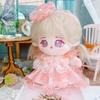 niannyyhouse 20cm Caramel Plush Doll Black Hair Soft Toy for Girls with Removable Outfit