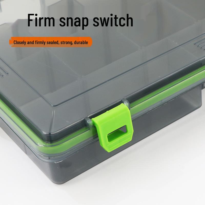 Transparente mehrschichtige Aufbewahrungsbox für Thunder Frog Köder & Angelzubehör