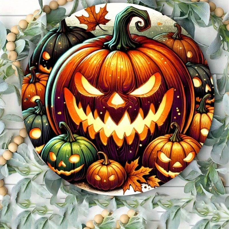 2D Flat Hanging Decorative Metal Sign Hand Painted Art