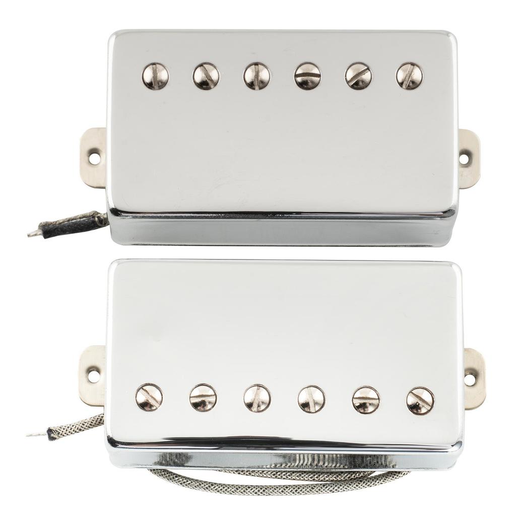 Musiclily Pro Alnico 5 Guitar Humbucker Set for Les Paul Electric Chrome LP-PAF Pickups, Neck/Bridge 7.8K/8.8K Guitars,