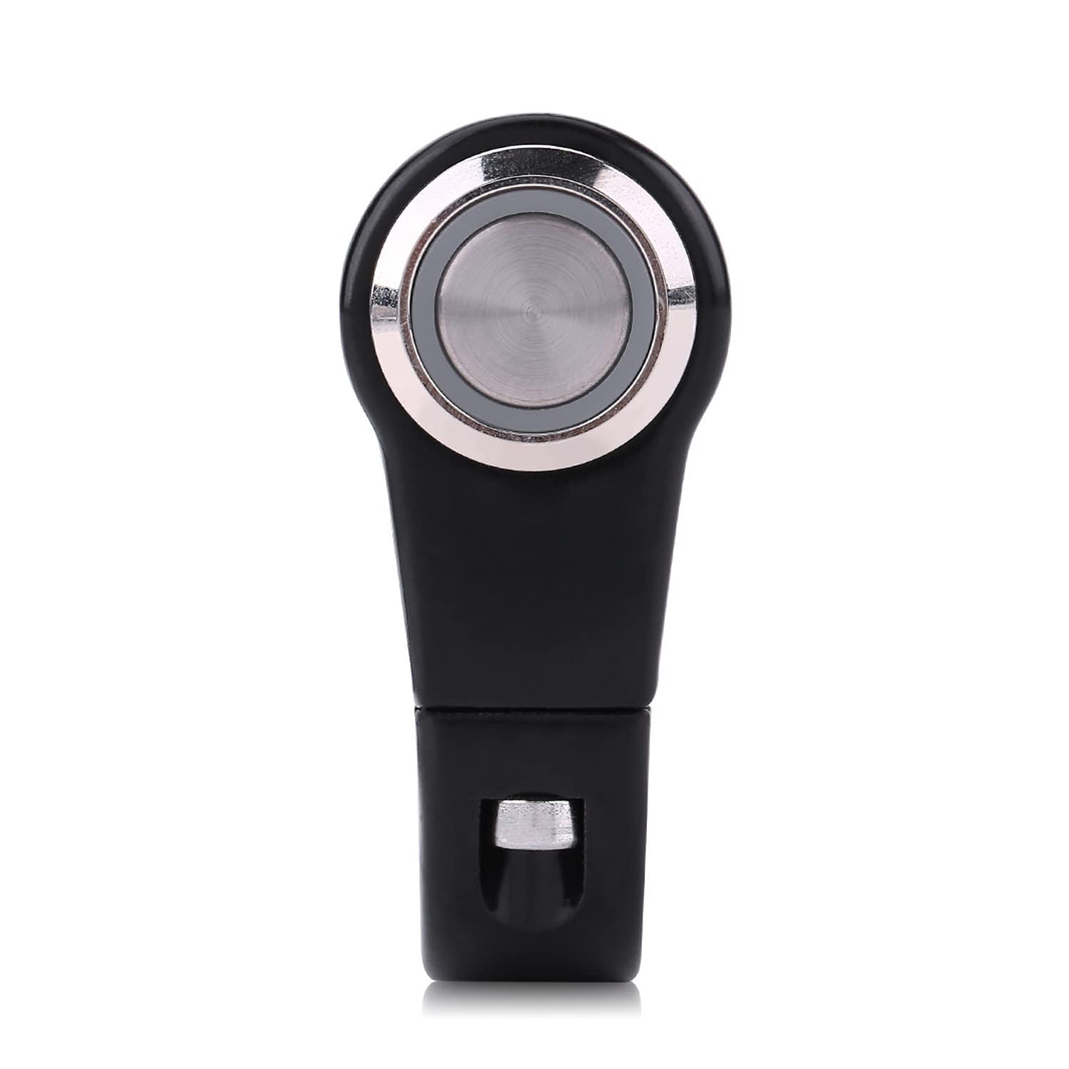 

Handlebar ON/Off Switch, DC 10-12V to AC 220V Motorcycle 7/8” Start Button Weatherproof Aluminum Handlebar Light Switch (A Style Self Reset Button)