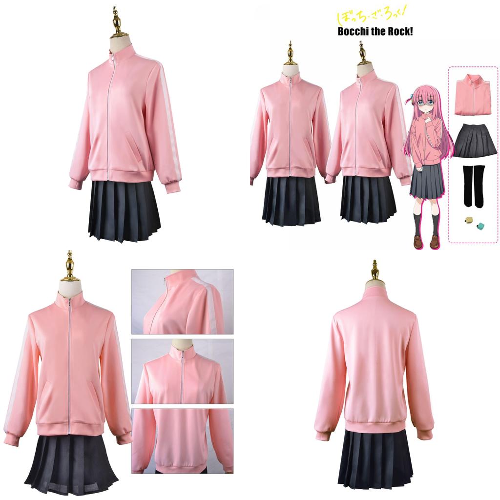 Charming Bocchi The Rock! Gotou Hitori Cosplay Costume Superior Quality Uniform Outfit For Carnival