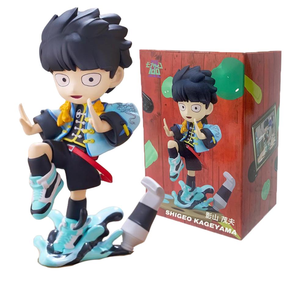 Anime Mob Psycho 100 Figures Gk Reigen Arataka Q Edition Kawaii Figurine Toy Model Doll Desktop Ornaments Collectible Toy