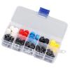 25 PCS Round Shape Tact  Push Button Switch 4 Pin Tactile Push Button Kit  for Arduino Projects