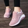 Women Sneakers Breathable Casual Running Sports Shoes Lace Up Ladies Increase Height 5cm Lightweight Female Tennis Shoes