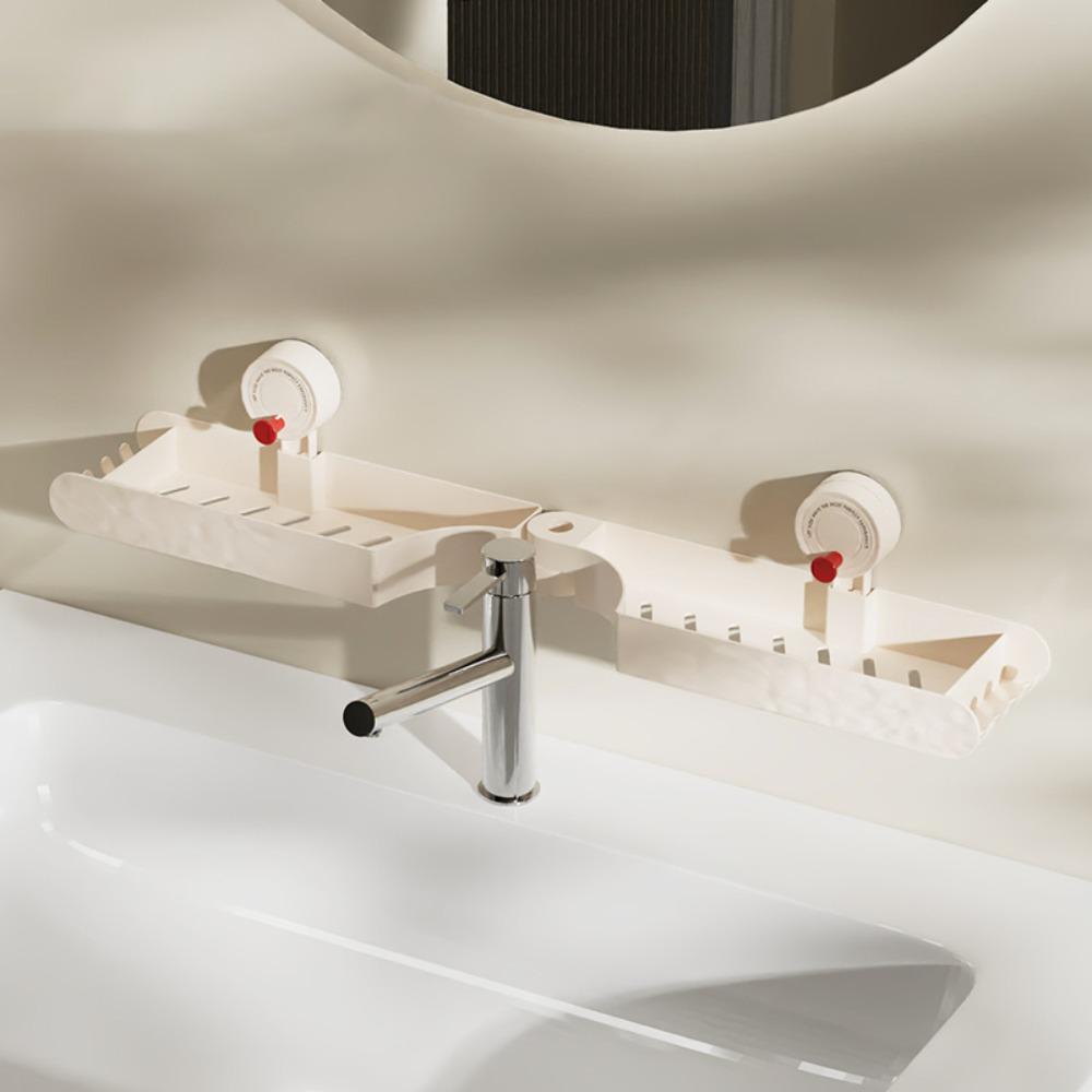 

Настенная полка для хранения Бытовые аксессуары для ванной комнаты Прочный держатель для хранения Раковина белый