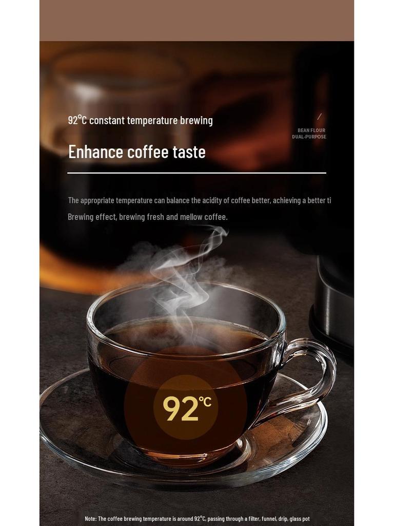 Smart Fully Automatic Coffee Maker with Grinder and Insulation for Freshly Ground Coffee