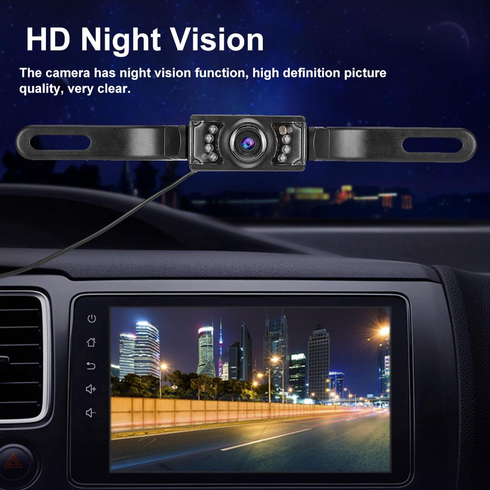 Waterproof IP67  HD Mirror IR Night Vision Camera for Car License Plate  Rear View Parking Backup