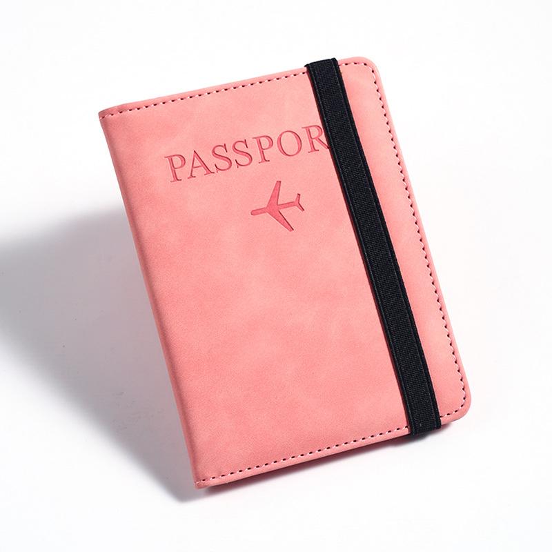 Women Men Rfid Vintage Business Passport Covers Holder Multi-Function Id Bank Card Pu Leather Wallet Case Travel Accessories