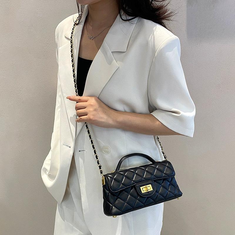 Raute Ketten Tasche Damen neue Mode trendige Sommer vielseitige Schulter Umhängetasche Handtasche