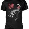 Korn Follow The Leader Hopscotch Schwarzes T Shirt Neu Offiziell Vintage Versatile Stylish Top For Everyday Wear