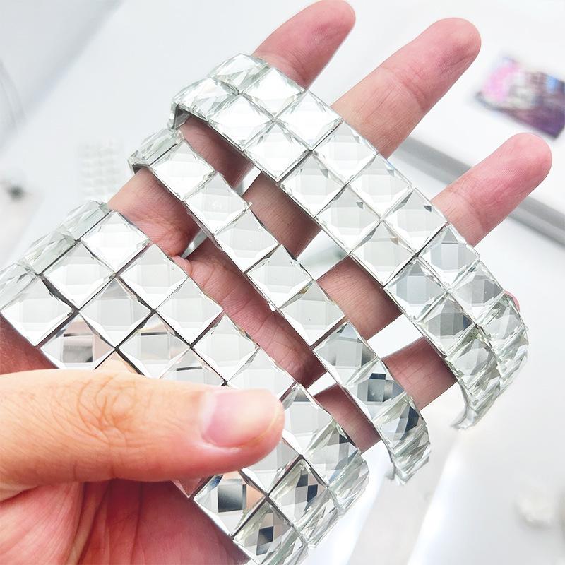 Self-Adhesive Rhinestone Tape: DIY Craft Stickers for Clothing, Shoes, Bags, and Wall Decorations.