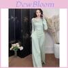 Romantic Chinese Style Long Sleeve Blouse With Bowknot Design For Casual Wear
