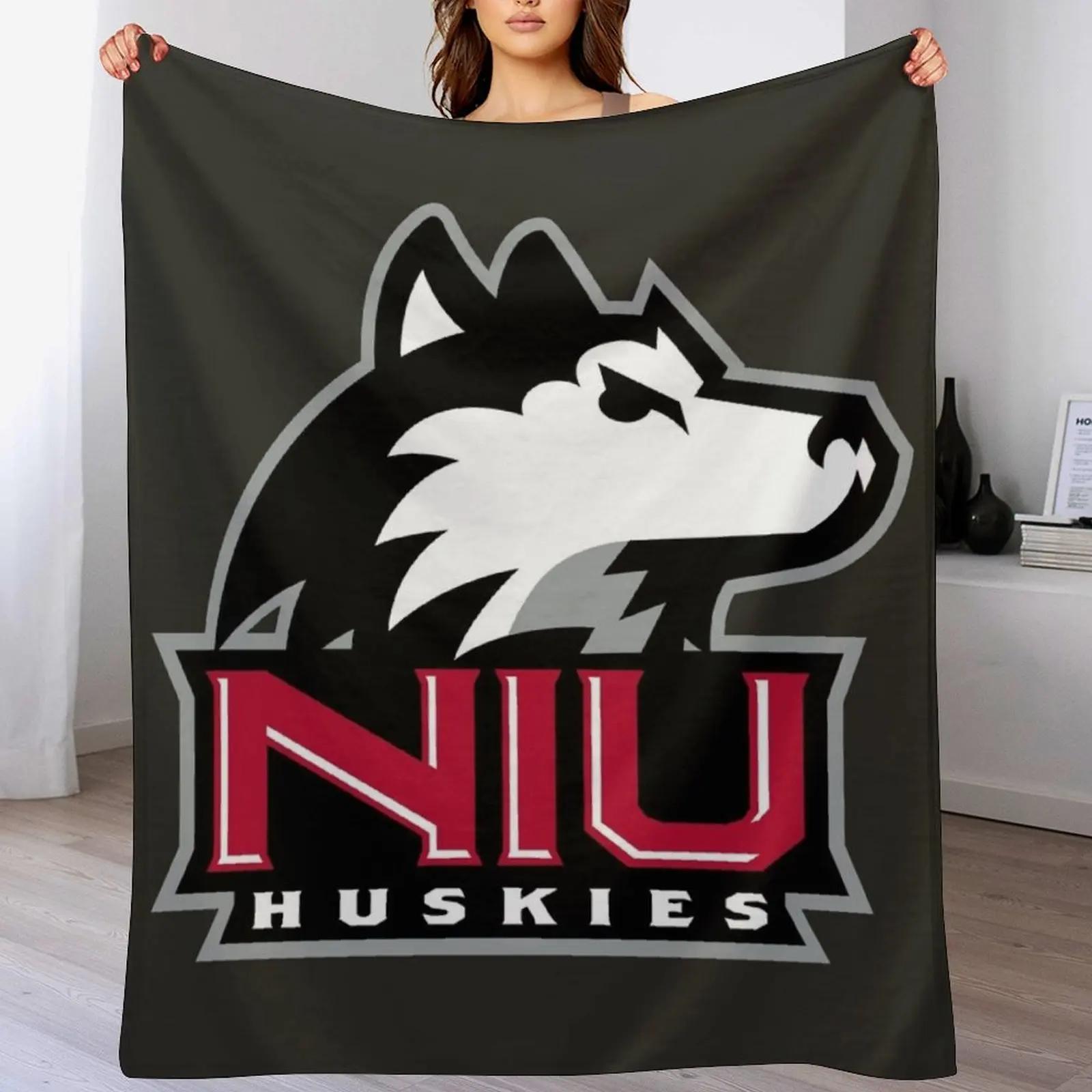 Northern Illinois Huskies Throw Blanket Reusable Durable Soft Blanket for All Seasons 75X95CM