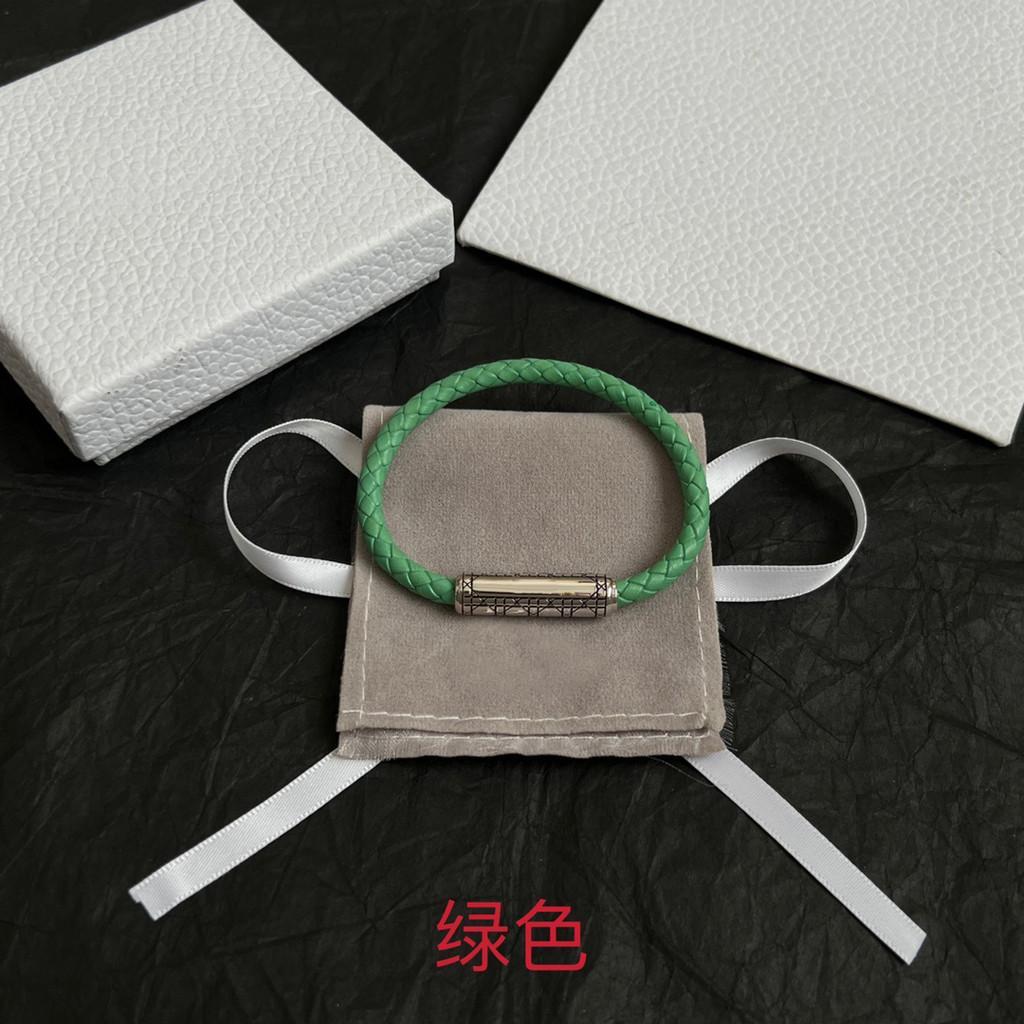 Multi colored woven leather rope bracelet for birthdays, free shipping for daily wear, simple and elegant