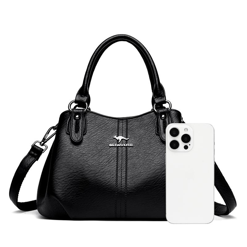 Prosta Torba Tote w Stylu Retro, Torba Crossbody z Wieloma Przegródkami, Codzienna Torba na Ramię Odpowiednia na Co Dzień, na Czas Wolny, do Dojazdów do Pracy