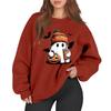 Women's Casual Fashion Long Sleeve Printed Round Neck Sweatshirt Top