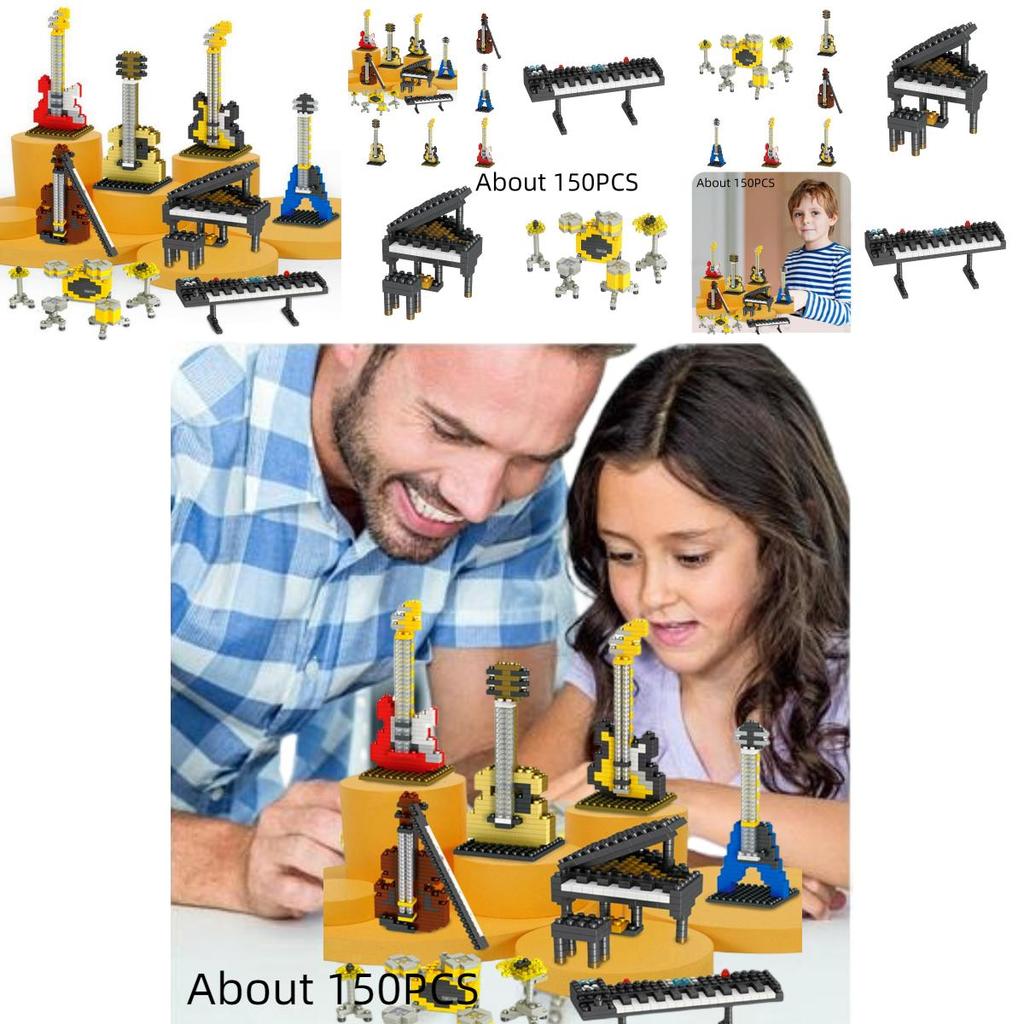 Brickpals Music Series Compatible Piano And Guitar Set For Kids
