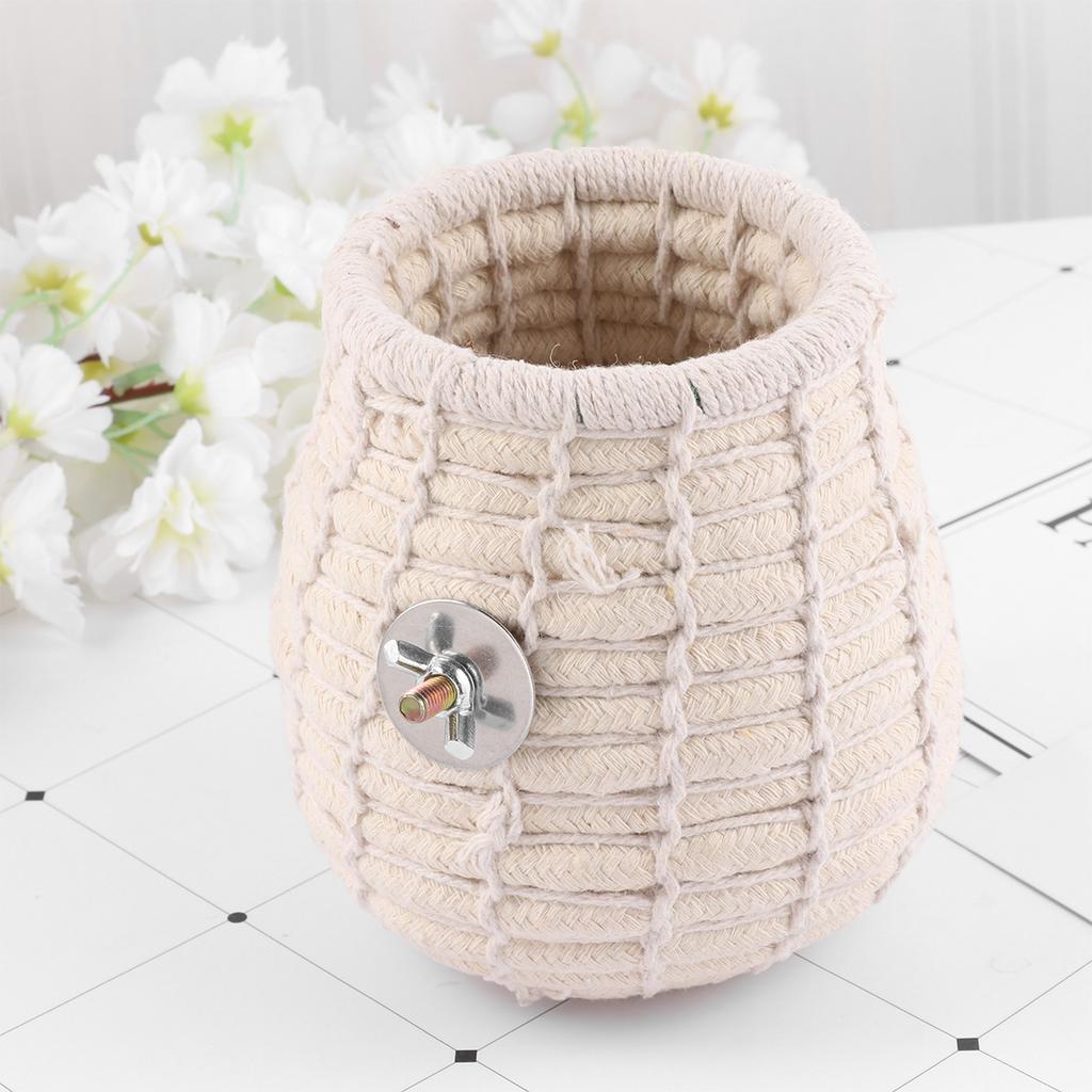 Natural Wood Handwoven Parrot Nest Bed Warm Winter Sleeping Bed Lightweight Cage Accessories for Small Birds Rodents