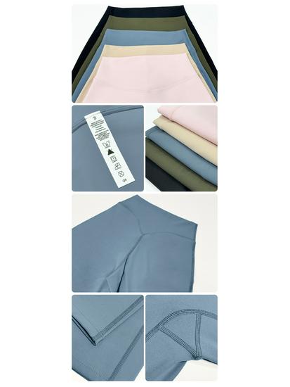 High Waist Straight Leg Yoga Pants - Women's Slimming, Breathable, Hip-Lifting, No Lines, Sports Fitness Pants