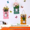 Handcrafted Wooden Wall-Mounted Hydroponic Glass Vase for Bedroom and Living Room Decor