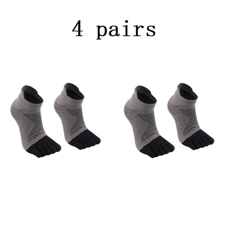 1/4/6 PAIRS COOLMAX Sports Socks Breathable Elastic 5 Toes Sports Socks Quick Drying Wicking Moisture Athletic Running Socks
