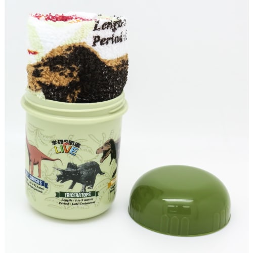 OSK Gakken Illustrated Book LIVE Hand Towel Set with Case, Made in Japan, Stylish and Cool, Unisex, for Children and Elementary School Students, OC-1