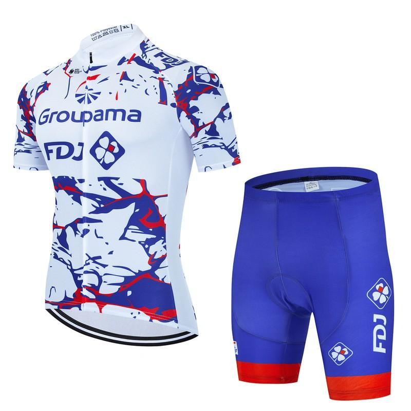 Unisex Cycling Jersey Shorts Set Quick-Dry Mountain Road Bike Apparel Breathable Performance Wear