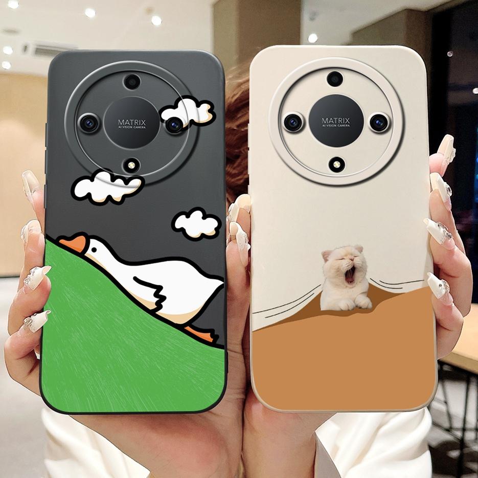 For Honor X9b Case Magic6 Lite ALI-NX3 Cute Panda Cartoon Cover Shockproof Phone Case For Honor Magic 6 Lite HonorX9b Soft Shell
