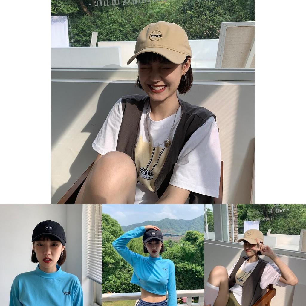 Stylish Cotton Blend Baseball Cap Breathable Summer Embroidered Letter Design