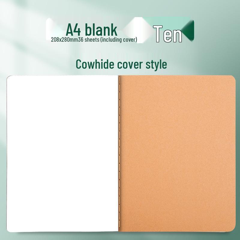 Kraft Paper Notebook for Students - B5, A4, A5 Sizes for Elementary and Junior High School.