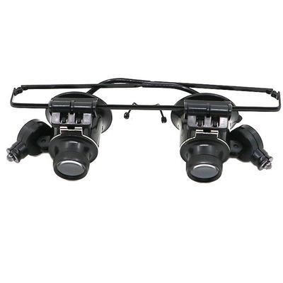 20x Loupe Oculaire Lunettes Loupe Lentille Bijoutier Réparation de Montre Lumière LED Avec Pile Bouton CR1620 Accessoires de Montre