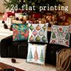 Home Decor Christmas Ornaments & Trees Printed Pillow Covers Pattern Cushion Cover Suitable for Sofa Bedroom Car Pillow Cover