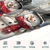 Snowmen Print Flannel Blanket, High Quality Comfortable for All Seasons, Home Decor, Warmth and Comfort, Perfect for Christmas Gifts