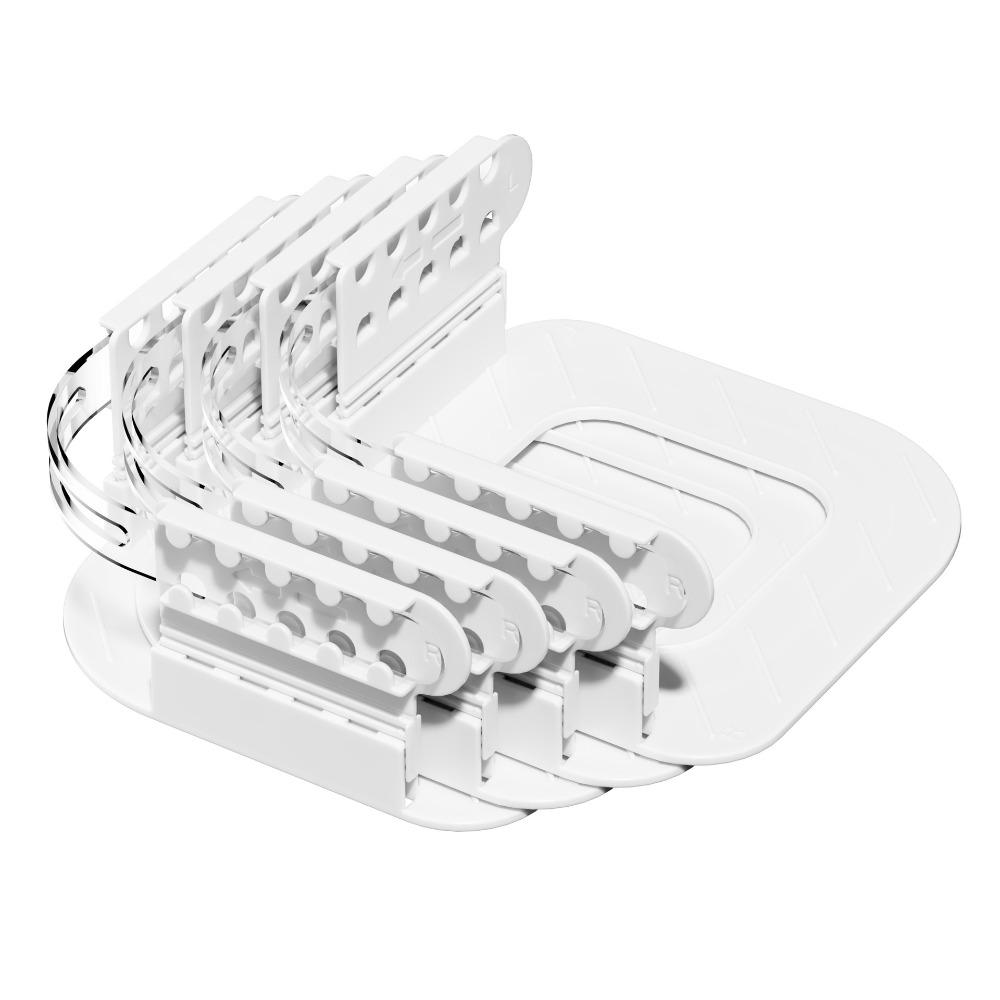 

4Pcs/set Card Slot Bed Sheet Clips Adjustable Anti-Slip Sheet Holders for Quilt Fixing Tool 4Pcs білий