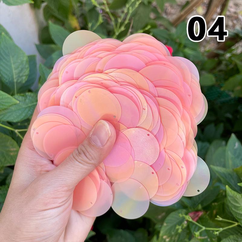 30Χιλ. Πολύχρωμα Καραμέλα Μεγάλες Πούλιες με Τρύπα Pet Στρογγυλές Πούλιες Ραφής Χειροτεχνίας Διακόσμηση Νυφικού Αξεσουάρ DIY Χαλαρές Πούλιες