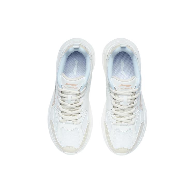 New LiNing Li Ning Running Collection Low Top Running Shoes Women's White ARSR054-1