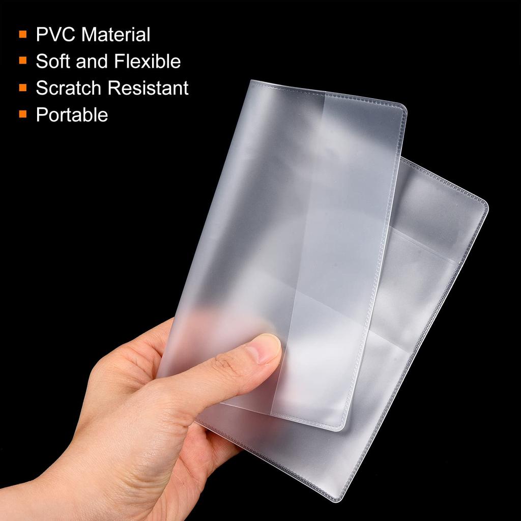 PATIKIL 3Pcs Passport Passport Frosted Case Organizer ID Credit Card Holder PVC with Slots for Clear Cover, Protector, Multi-Layer Travel,